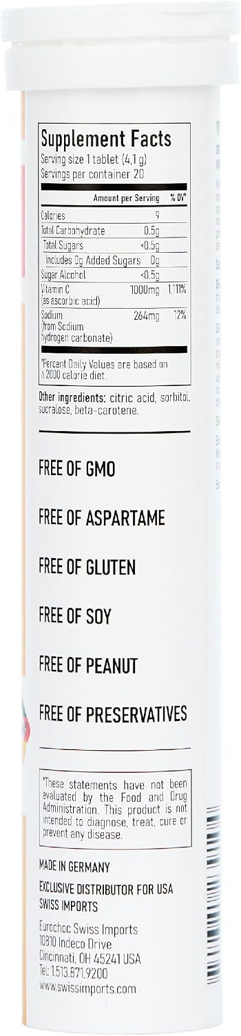 Effervescent Vitamin C 1000 mg Food Supplement, 6-Pack, 120 Tablets - görsel 4