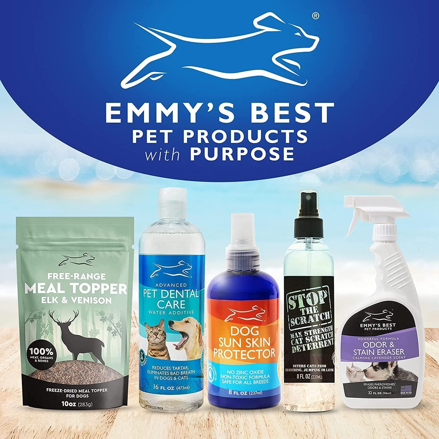 EBPP Dog Sunscreen Sun Skin Protector Spray 240 ml - Safe for All Breeds with No Zinc Oxide - Pet Protection and Moisturiser for Skin, Coat, Nose, Ears - görsel 8