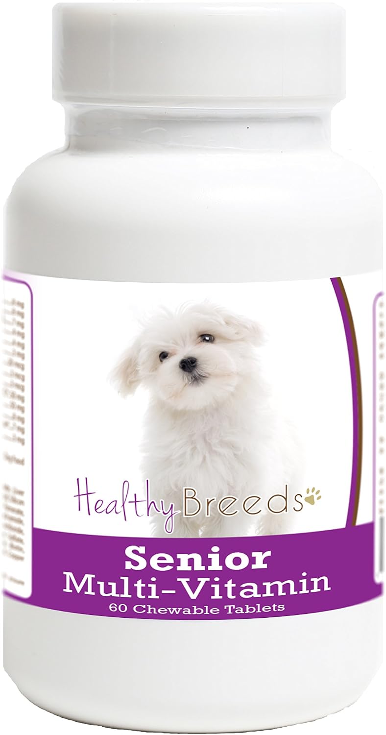 Healthy Breeds Maltese Senior Dog Multivitamin Tablets 60 Count - görsel 1