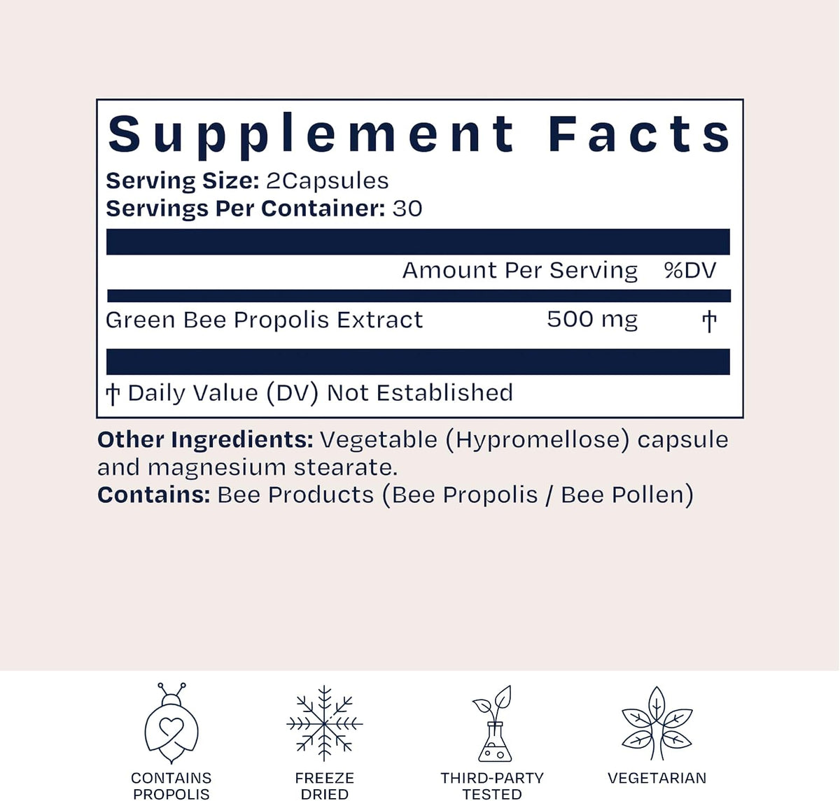 BioPure Brazilian Green Propolis Extract – Natural Freeze-Dried Extract with Artepillin-C and Phenols – 60 Capsules - görsel 3