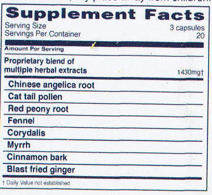 Female Fertility Builder Supplement, 60 Capsules
