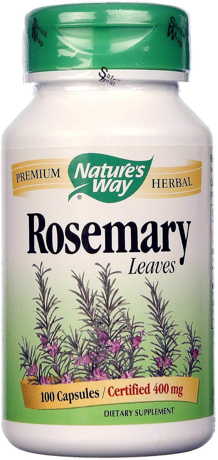 Nature's Way Rosemary Leaves - 100 Capsules (Pack of 2) - görsel 1