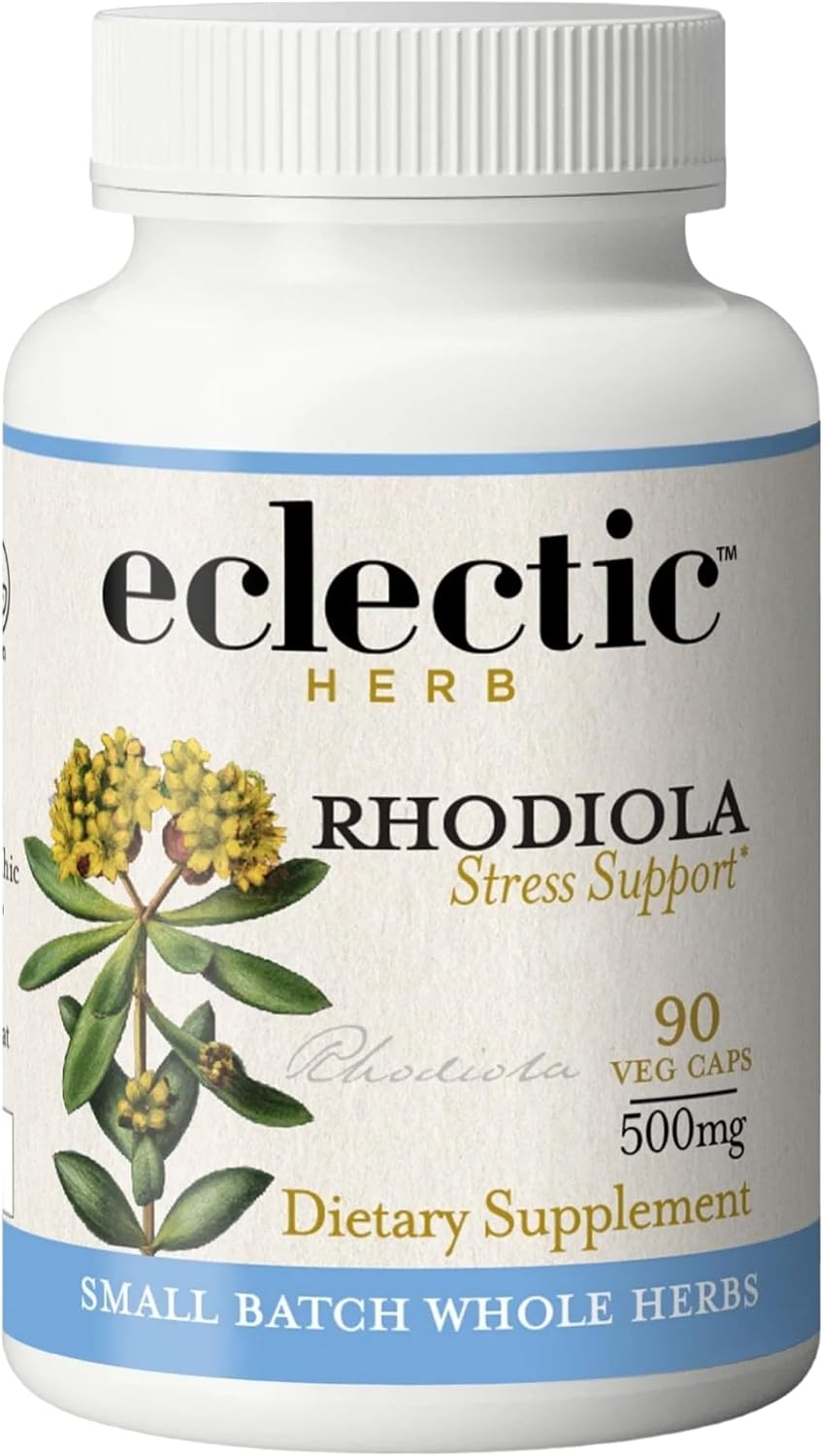 Eclectic Herb Rhodiola Capsules - Adrenal Support, 90 Capsules - görsel 1