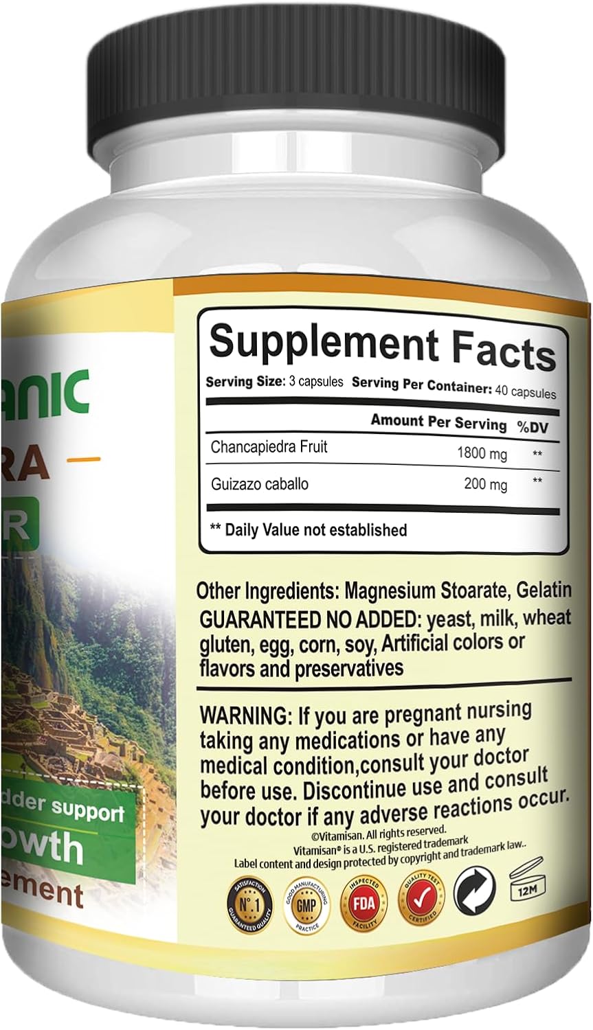 VITAMISAN Organic Chanca Piedra 120 Capsules - görsel 4