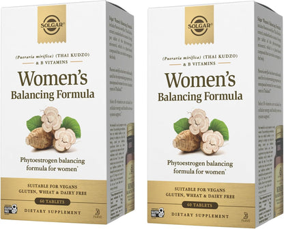 Solgar Women’s Balancing Formula - 60 Tablets, Pack of 2 - Vegan, Kosher, Gluten & Dairy-free