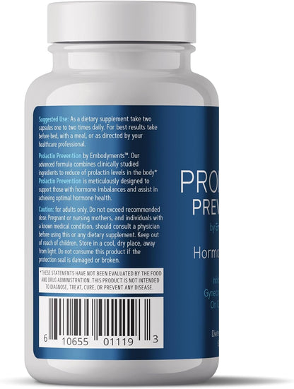 Complete Nutrition Prolactin Prevention – Dopamine & Hormonal Balance Support for Men – Post Cycle & Wellness Supplement – 60 Capsules