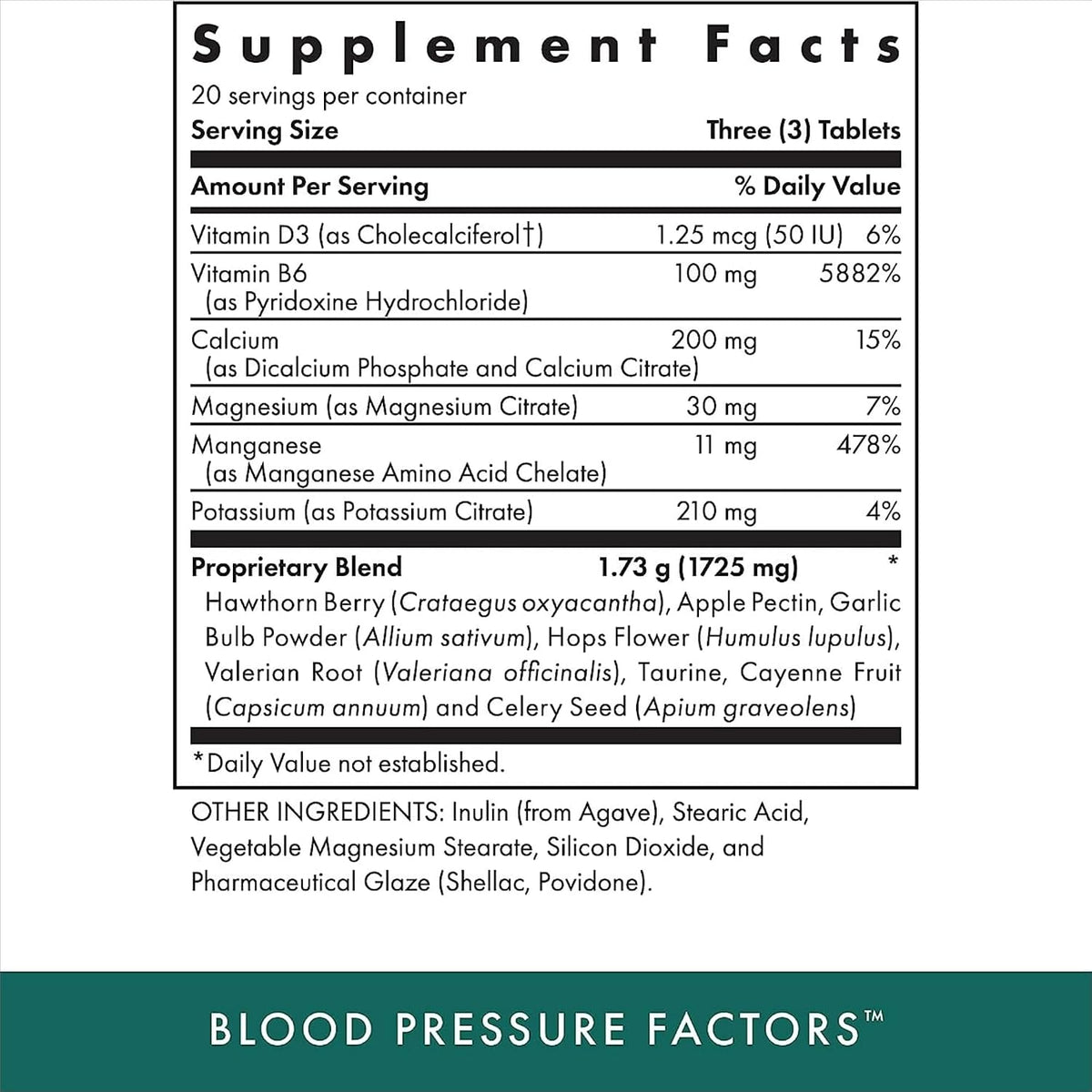 Michael's Health Naturopathic Programmes Blood Pressure Factors - 60 Vegetarian Tablets, Pack of 2 - Contributes to Normal Fluid Balance and Nervous System Function - Kosher - 40 Servings - görsel 2