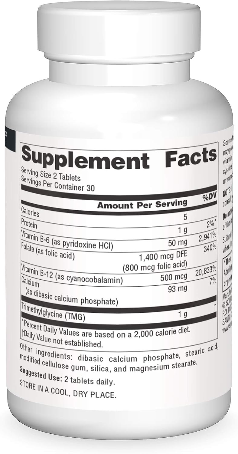Source Naturals Homocysteine Defence - 60 Tablets - görsel 3
