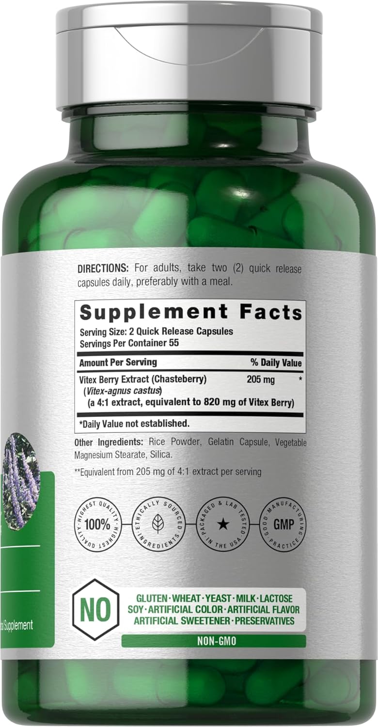 Horbäach Vitex Berry – Chasteberry Food Supplement for Women (110 Capsules) - görsel 2