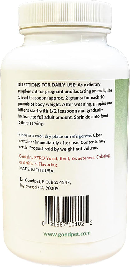 Dr. Goodpet Optimum Growth Formula – Natural Puppy & Kitten Vitamin & Mineral Supplement Powder