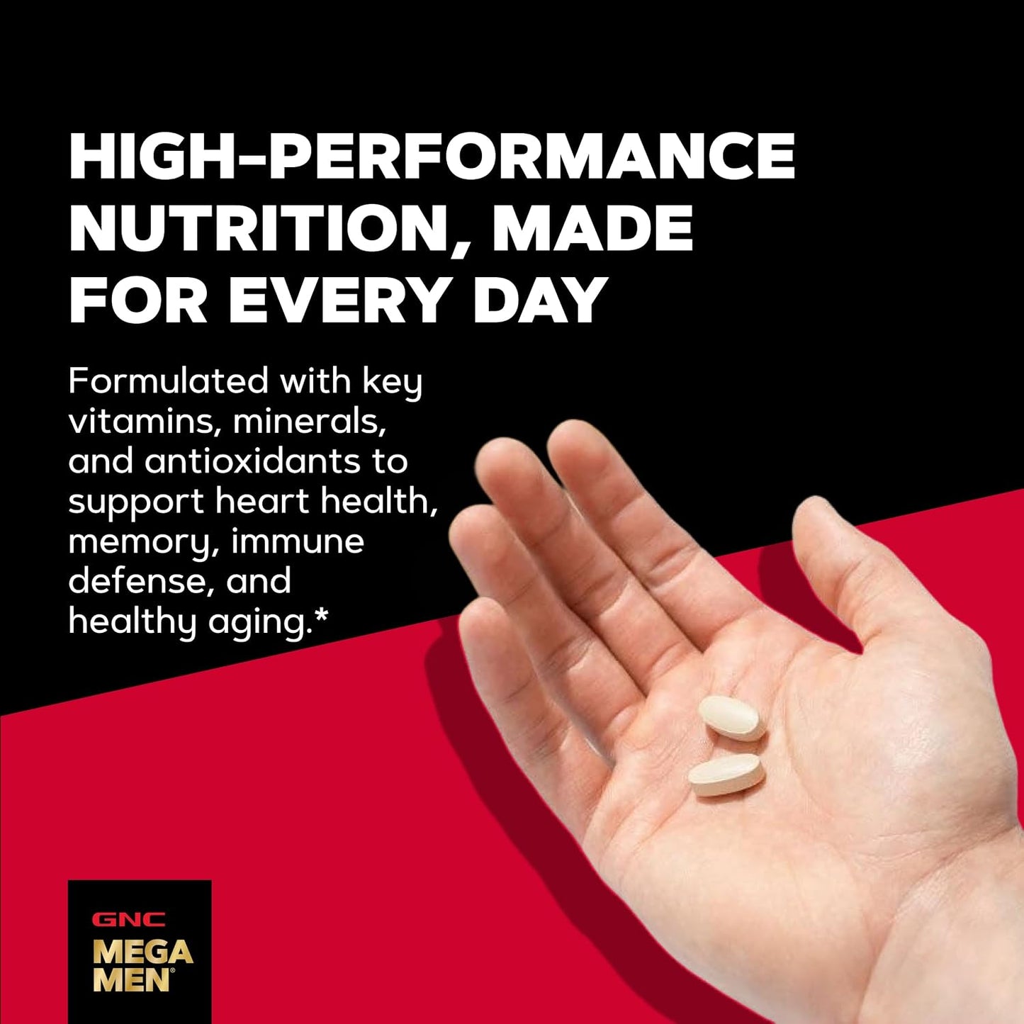 GNC Mega Men 50 Plus Multivitamin Caplets for Men Over 50 - görsel 4