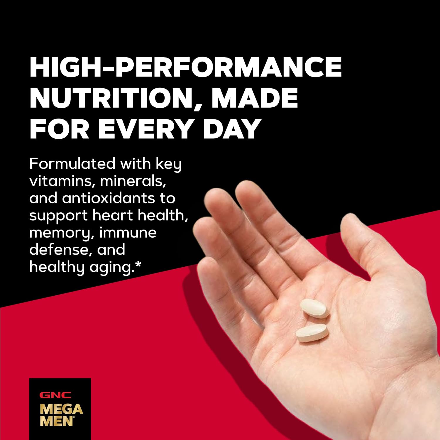 GNC Mega Men 50 Plus Multivitamin Caplets for Men Over 50 - görsel 4