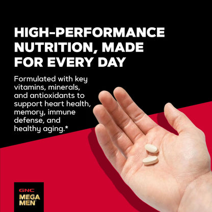 GNC Mega Men 50 Plus Multivitamin Caplets for Men Over 50