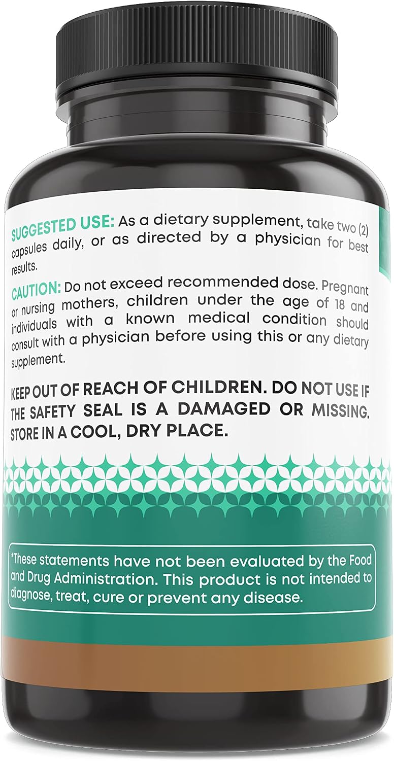 Ancient Bliss Organic Irish Sea Moss Capsules – Wildcrafted Sea Moss with Bladderwrack, 120 Capsules - görsel 5