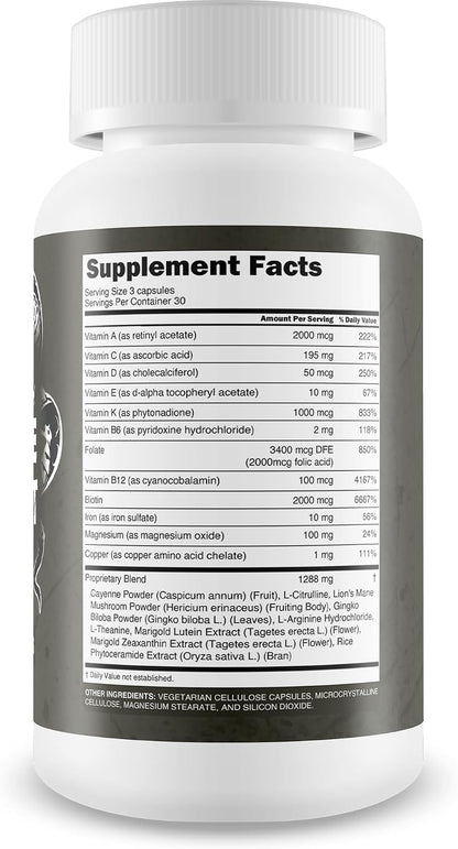 Blood Flow Jungle Giant Pro Plus – Improved Formula – Circulation Support Supplement for Men