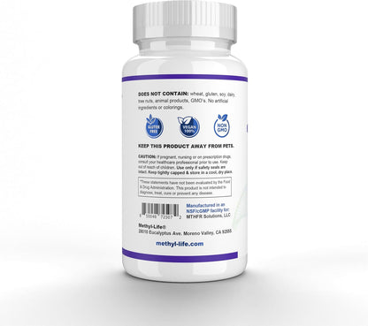 Methyl-Life B12 Complete – 5000 mcg Triple-Active B12 Supplement, 90 Chewable Tablets
