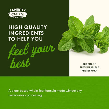 Swanson Spearmint Leaf Full Spectrum 400mg – 2 x 60 Capsules (120 Capsules Total)