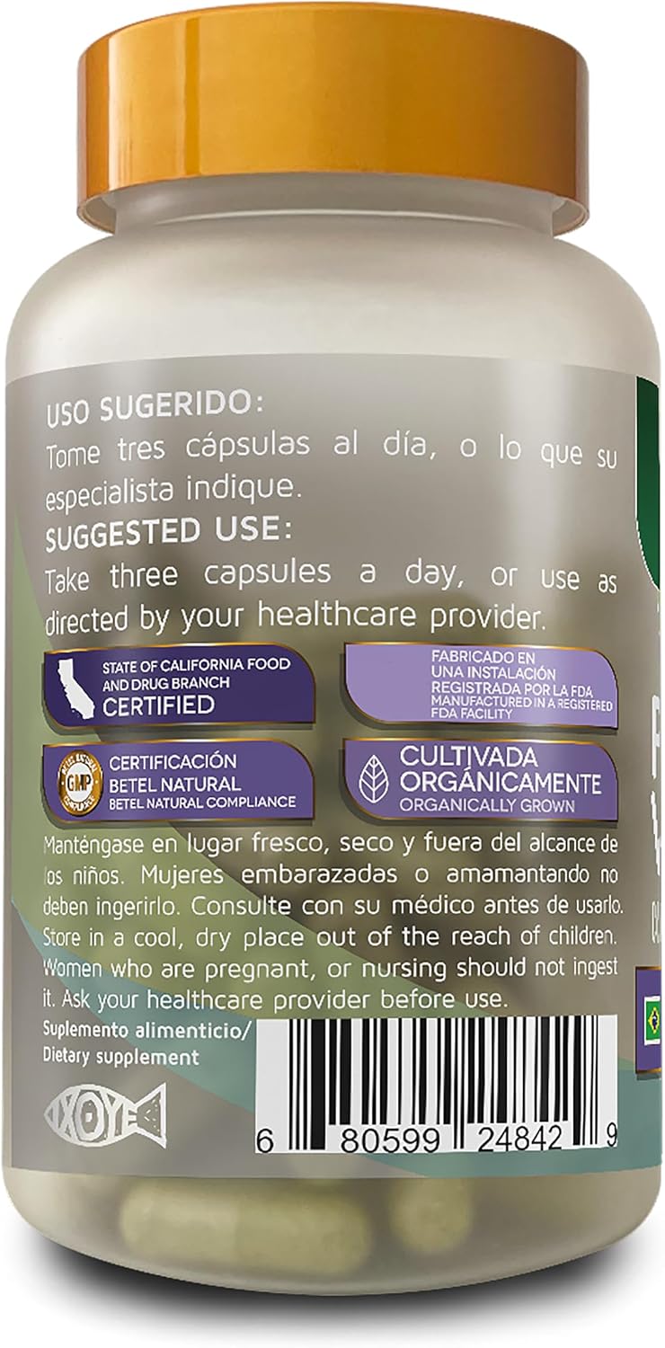 Betel Natural Pata de Vaca (Cow's Foot Herb) - 1500 mg, 100% Pure, Vegetarian Capsules - görsel 3