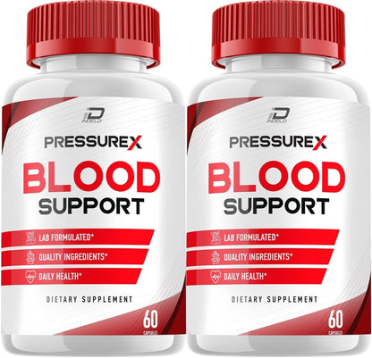 Pressure X Supplement - Advanced Formula for Heart Health Support (2 Pack - 120 Capsules)