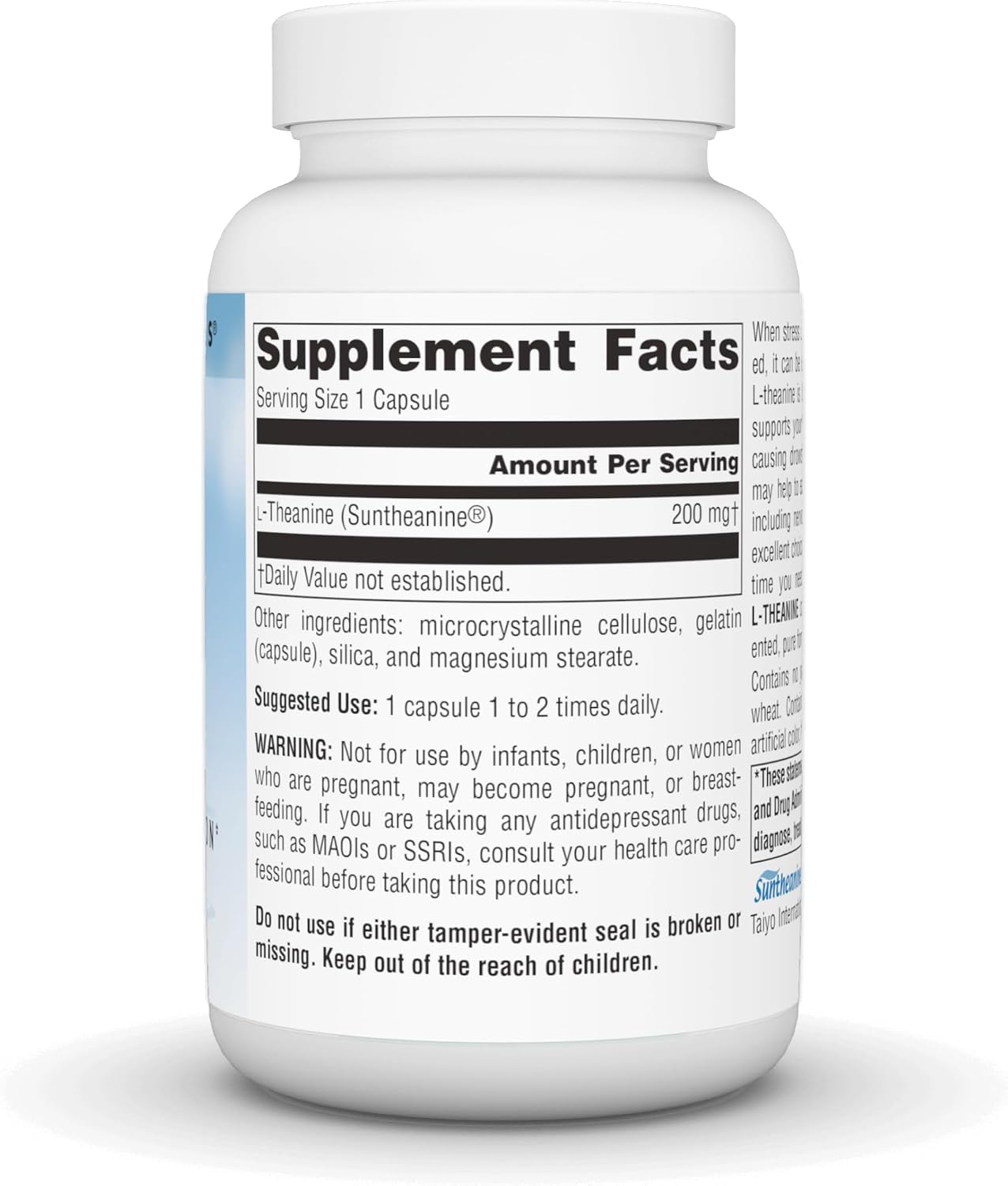 Source Naturals Serene Science L-Theanine, with Suntheanine, 200 mg, 120 Capsules - görsel 2