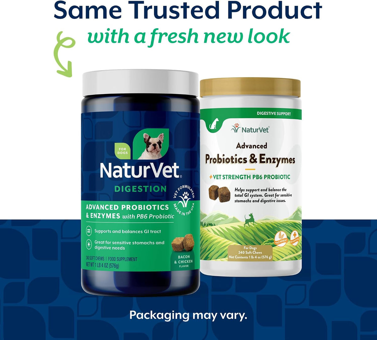 NaturVet Advanced Probiotics & Enzymes, PB6 Dog Soft Chews - Hickory Smoked Bacon Flavour, 240 Count - görsel 2