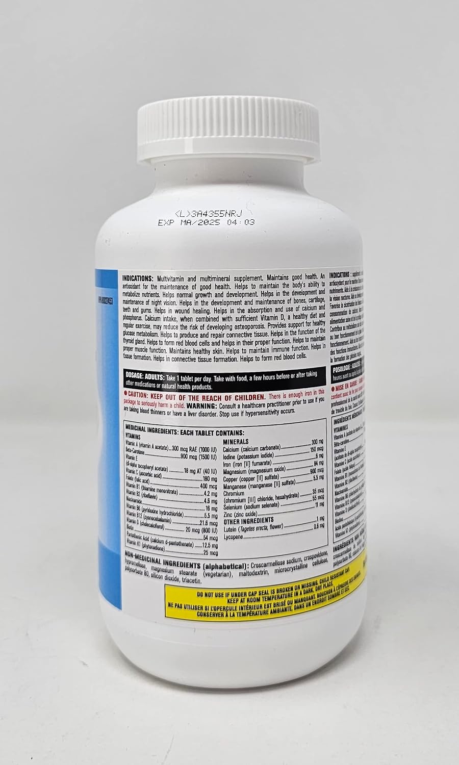 Kirkland Signature Men Multivitamin, 365 Tablets - görsel 3