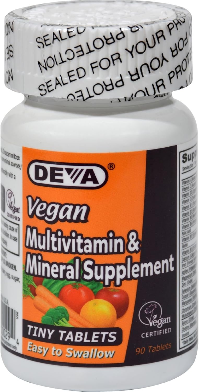 Deva Vegan Multivitamin and Mineral Supplement – 90 Tiny Tablets - görsel 1
