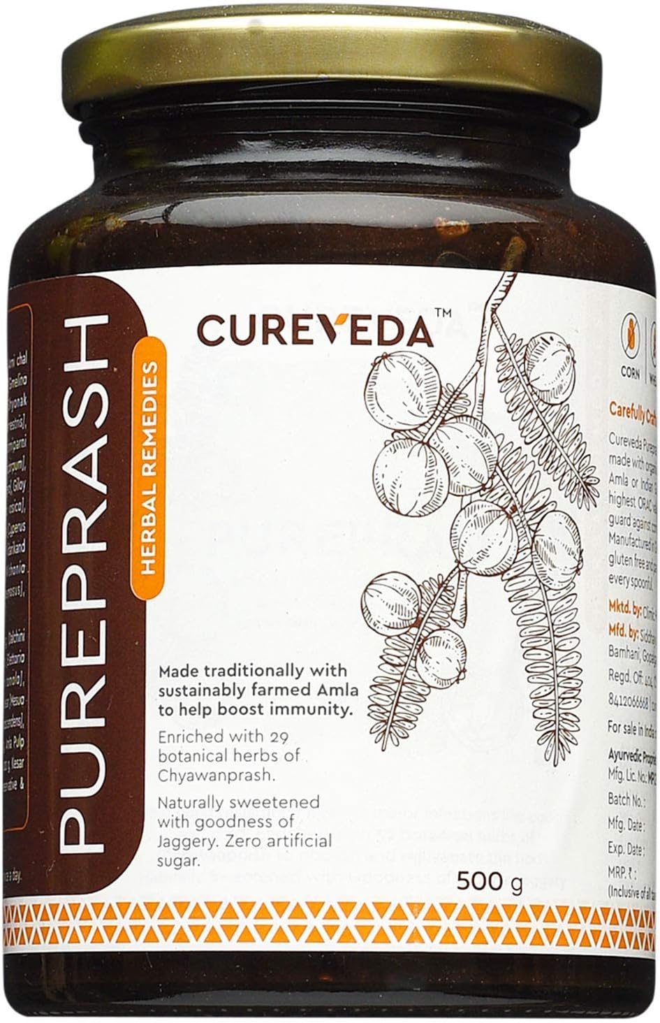 Veena Pureprash Immune Support – Jaggery-Based Sugar-Free Chyawanprash (500g) - görsel 1
