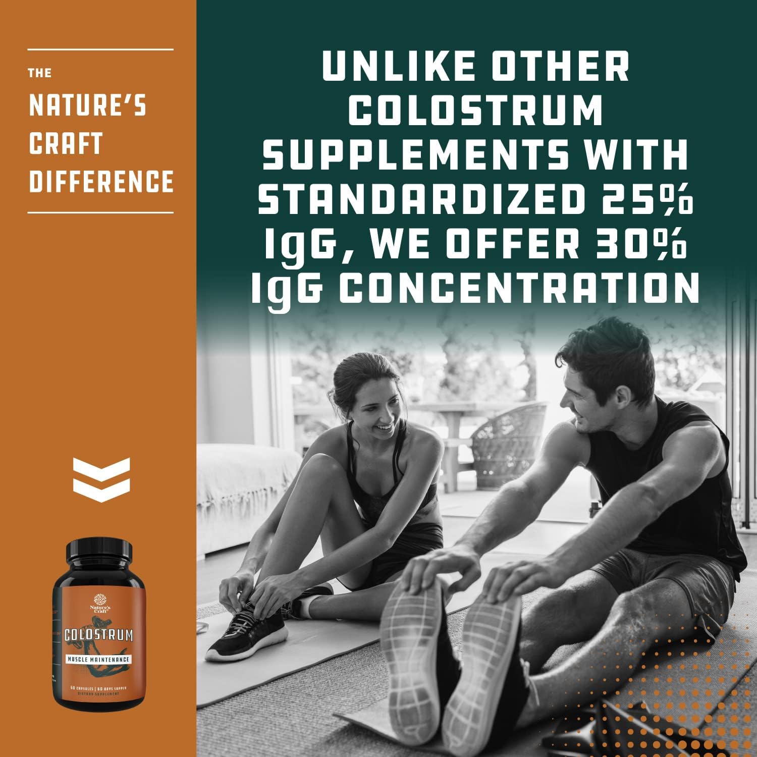 Bovine Colostrum Capsules with Immunoglobulin G – Gut Health, Immune Support and Muscle Recovery (60 Capsules) - görsel 4