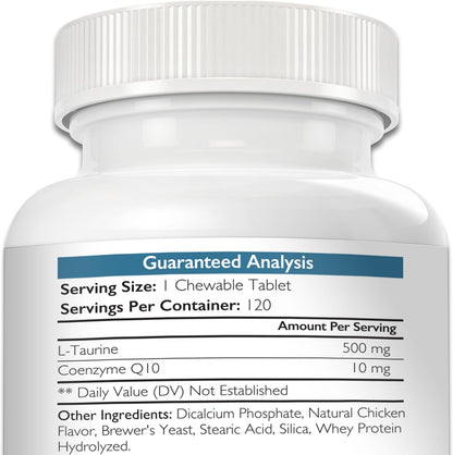 Nutrition Strength Taurine for Dogs with Coenzyme Q10, 120 Chewable Tablets