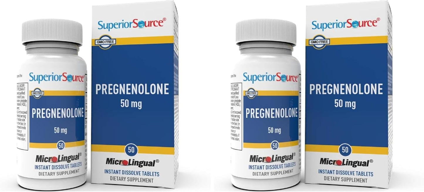 Superior Source Pregnenolone 50 mg – Instant Dissolve Tablets - görsel 10