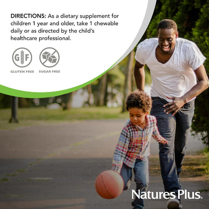 NaturesPlus Animal Parade Probiotic, Mixed Berry - 30 Chewables - Children's Gut Health Support