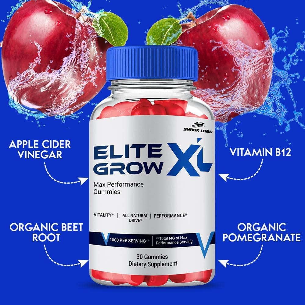 Elite Grow XL Gummies - Maximum Strength All-Natural Vitamin Gummies (3 Pack) - görsel 3