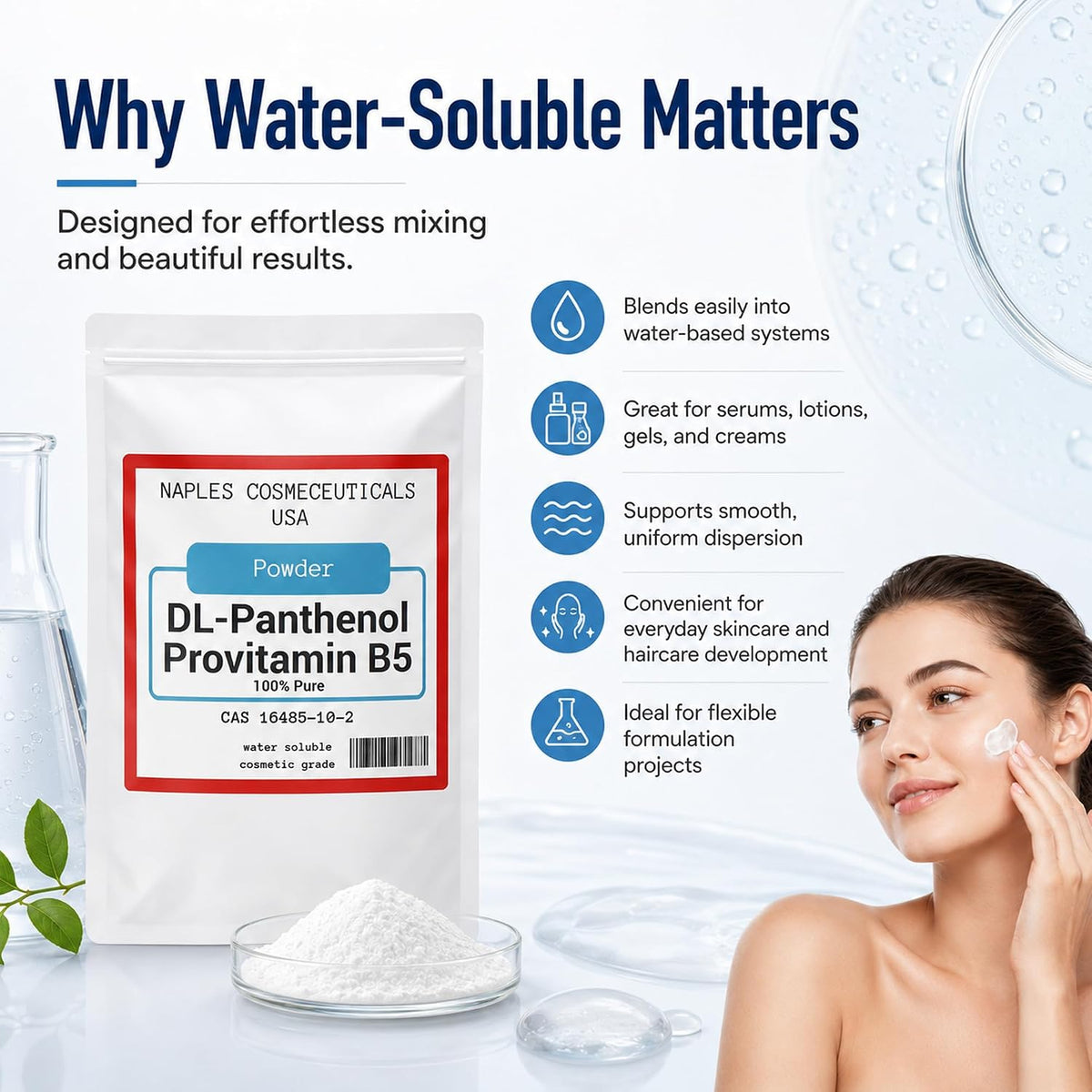 100% Pure DL-Panthenol Powder – Provitamin B5 for Cosmetics (113 g) - görsel 7