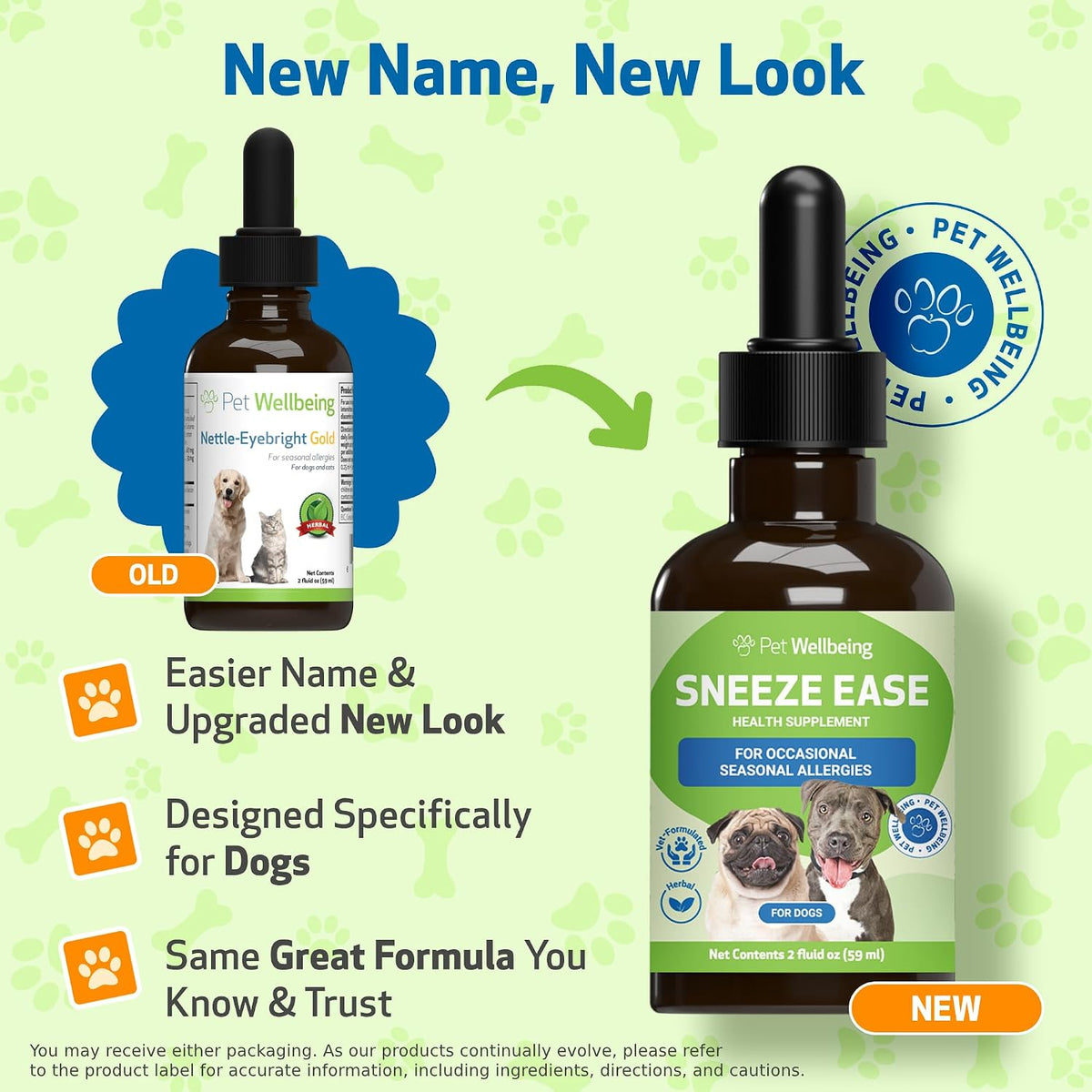 Pet Wellbeing Sneeze Ease for Dogs - Herbal Supplement for Seasonal Allergies, Sneezing & Nose/Eye Discomfort - 59 ml (2 fl oz) - görsel 2