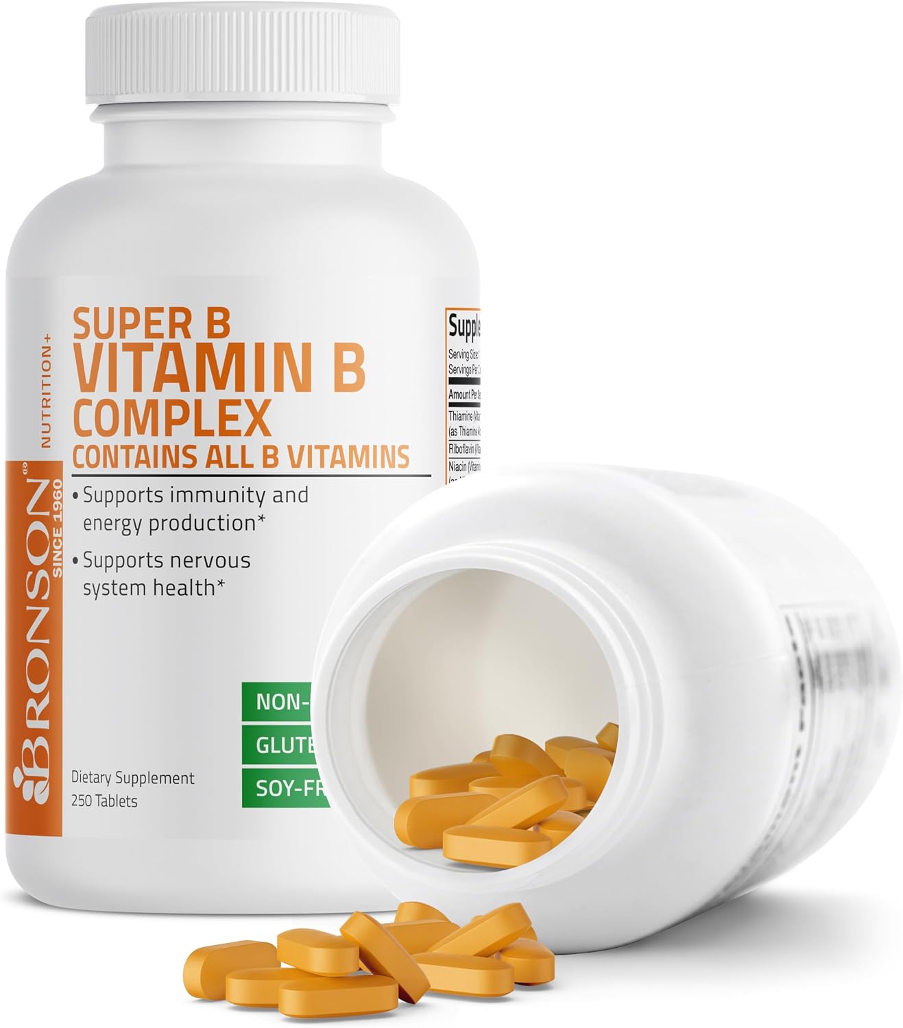 Bronson Vitamin B Complex | With B1, B2, B3, B6, Folic Acid & B12 | 250 Tablets - görsel 4