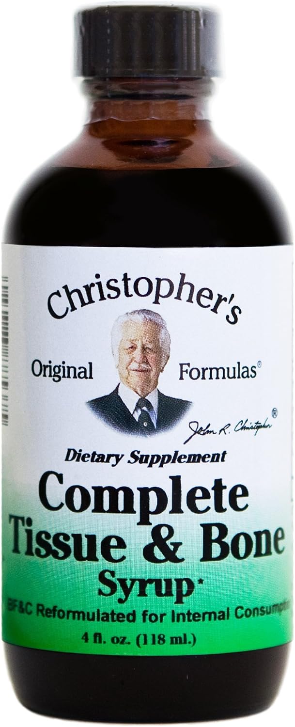 Christopher's Original Formulae Complete Tissue and Bone Syrup – Traditional Herbal Blend for Bones, Tissue & Cartilage, 118 ml - görsel 1