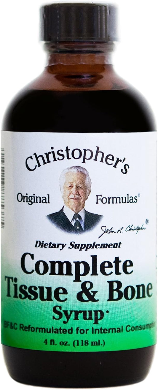 Christopher's Original Formulae Complete Tissue and Bone Syrup – Traditional Herbal Blend for Bones, Tissue & Cartilage, 118 ml