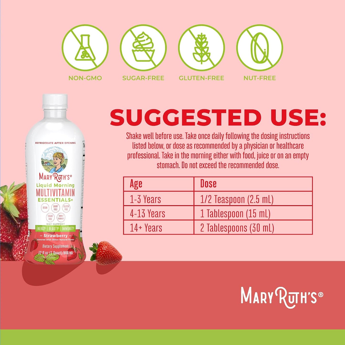 MaryRuth's Liquid Morning Multivitamin Essentials+ - görsel 3