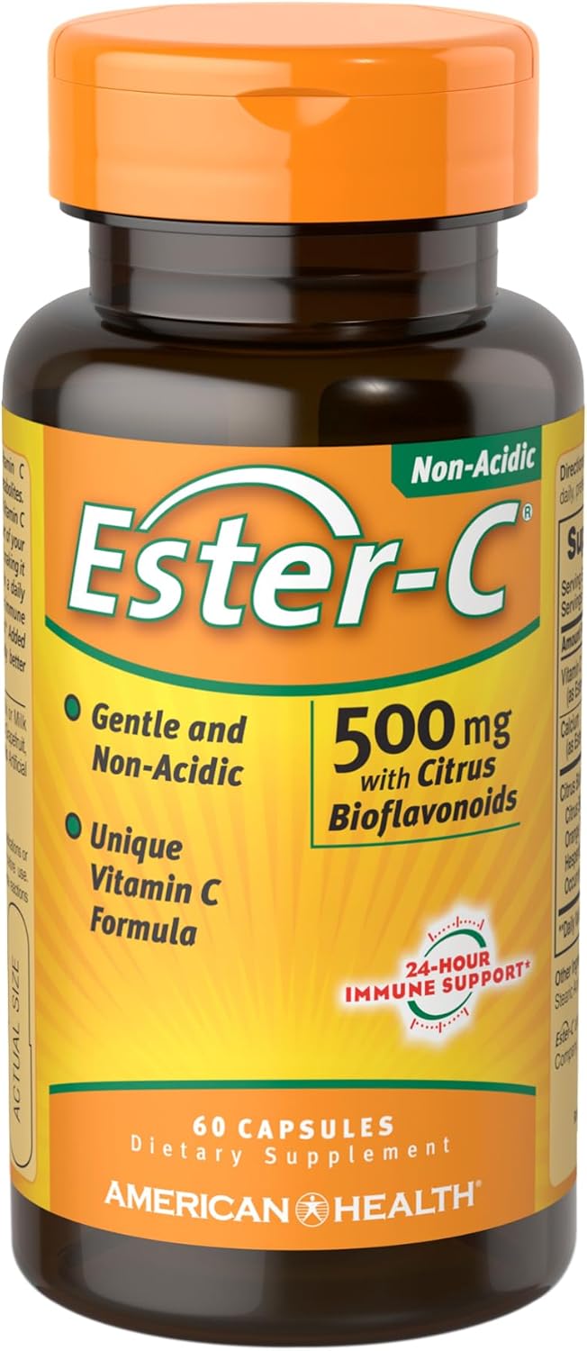 American Health Ester-C with Citrus Bioflavonoids - 500 mg, 60 Capsules - görsel 1