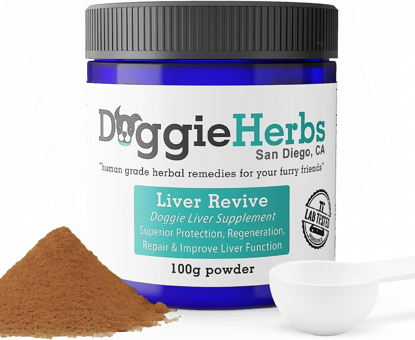 High Potency Liver Support & Detox Powder for Dogs – Veterinary Strength Milk Thistle & Turmeric – 100g - görsel 1