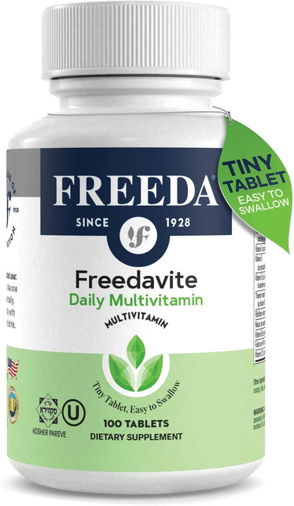 Freedavite Tiny Tablets – Moderate Multivitamin for Men and Women (100 Tablets)