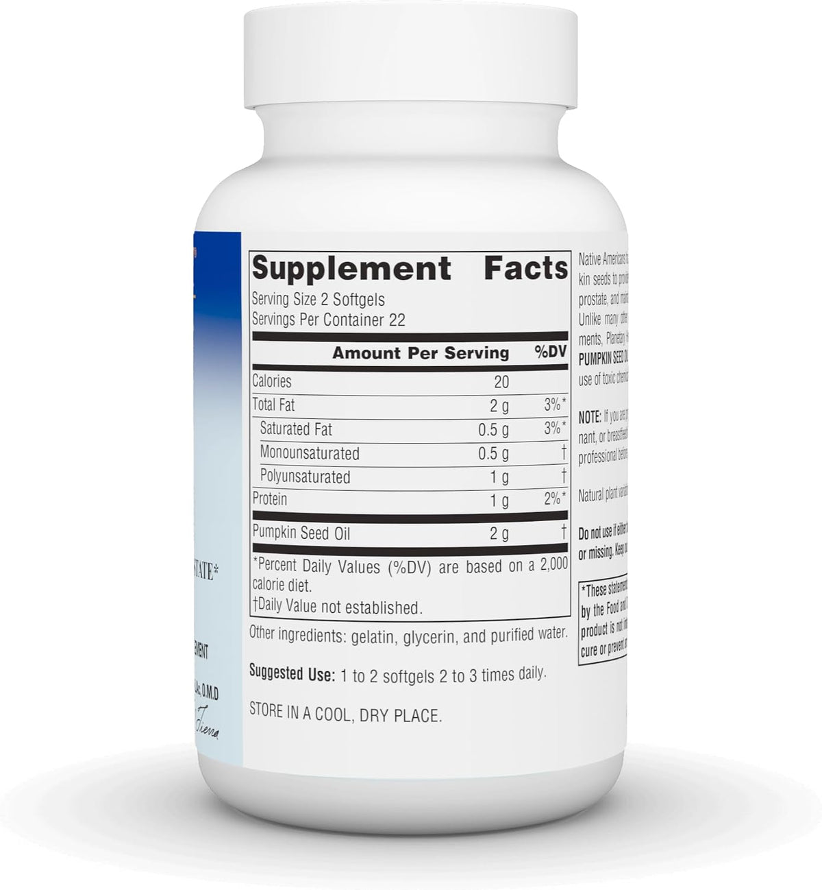 Planetary Formulations - Pumpkin Seed Oil, 45 softgels - görsel 3