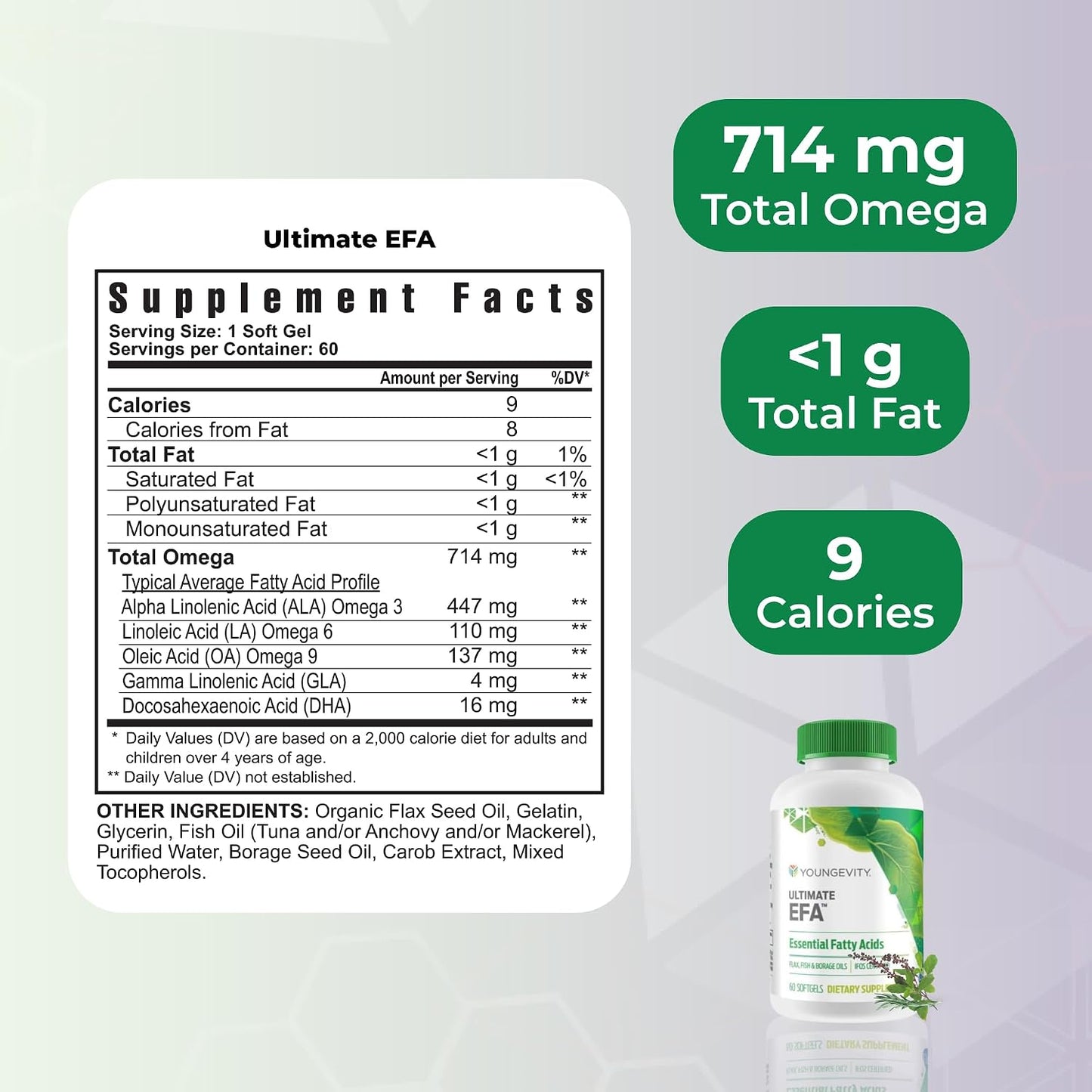 Youngevity Essential 90 Pak - Ultimate All-in-One Multivitamin Combination with Tangy Tangerine and EFA Softgels (30 Servings) - görsel 4