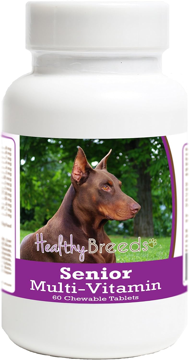 Healthy Breeds Doberman Pinscher Senior Dog Multivitamin Tablets, 60 Count - görsel 1