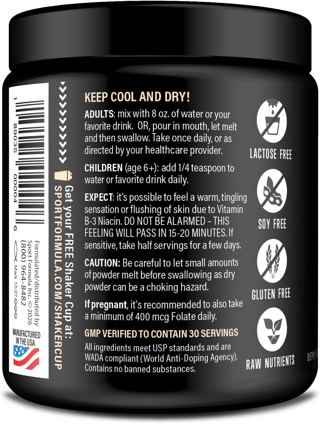 Sport Formula 99 Multivitamin Powder - Keto Drink Mix with BCAA, Electrolytes, B Complex & Digestive Enzymes (Orange Burst) - görsel 8