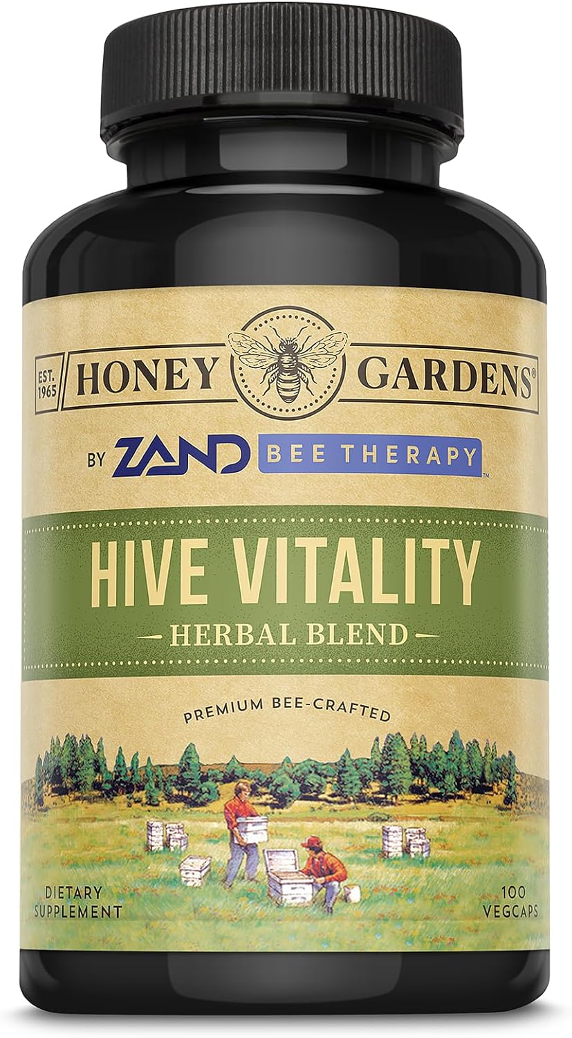 ZAND Bee Therapy Hive Vitality - Herbal Blend with Bee Pollen & Royal Jelly, 100 Capsules - görsel 1