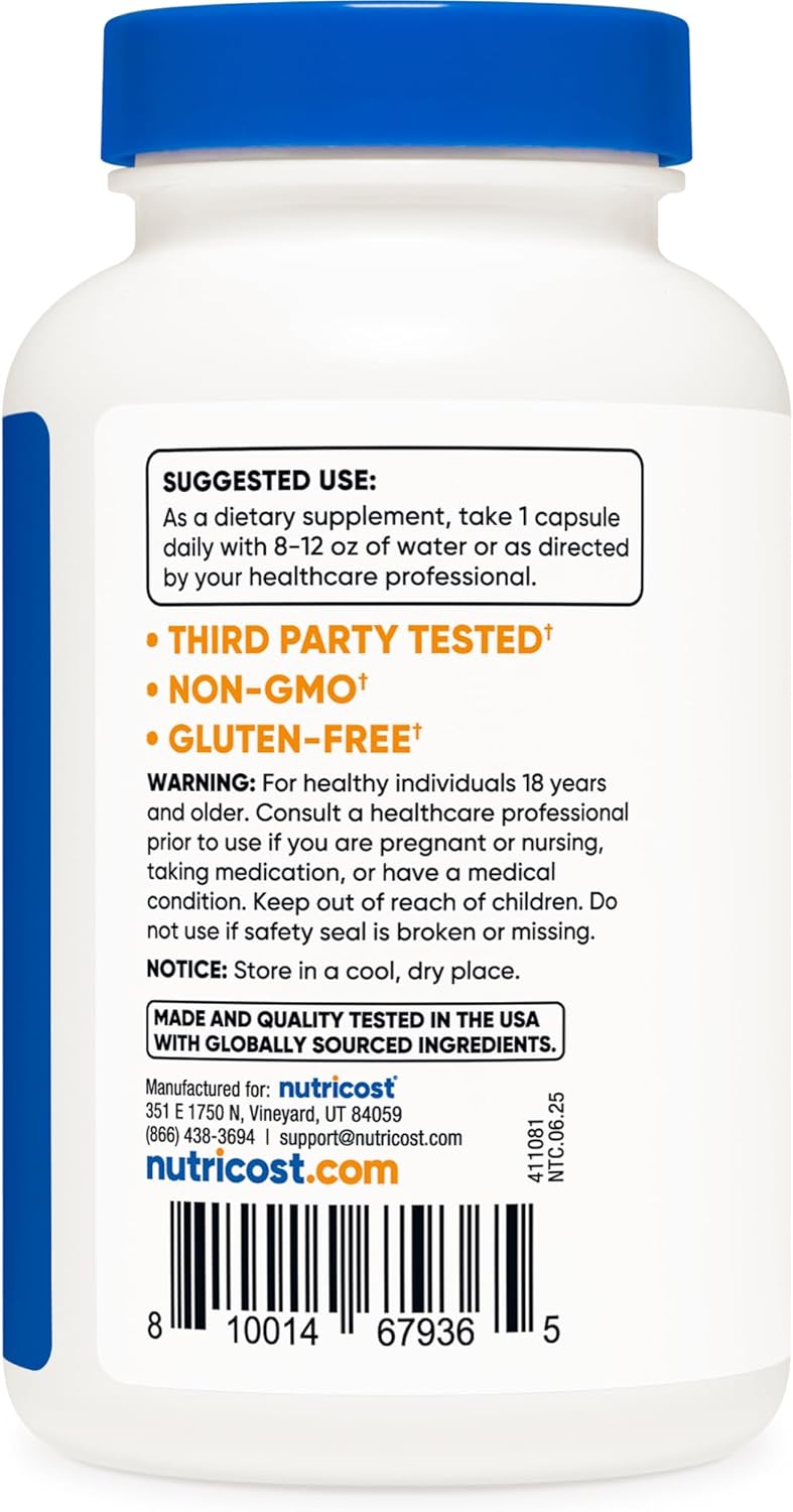 Nutricost L-Theanine 200mg, 240 Capsules - Double Strength - görsel 4