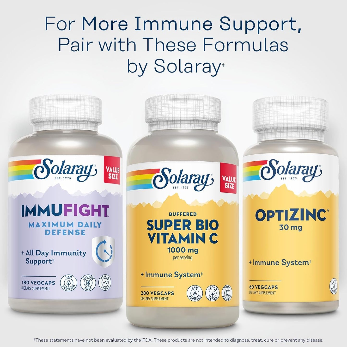 Solaray Super Bio Buffered Vitamin C 1000mg, Two-Stage Timed Release with Bioflavonoids, 360 VegCaps - görsel 6