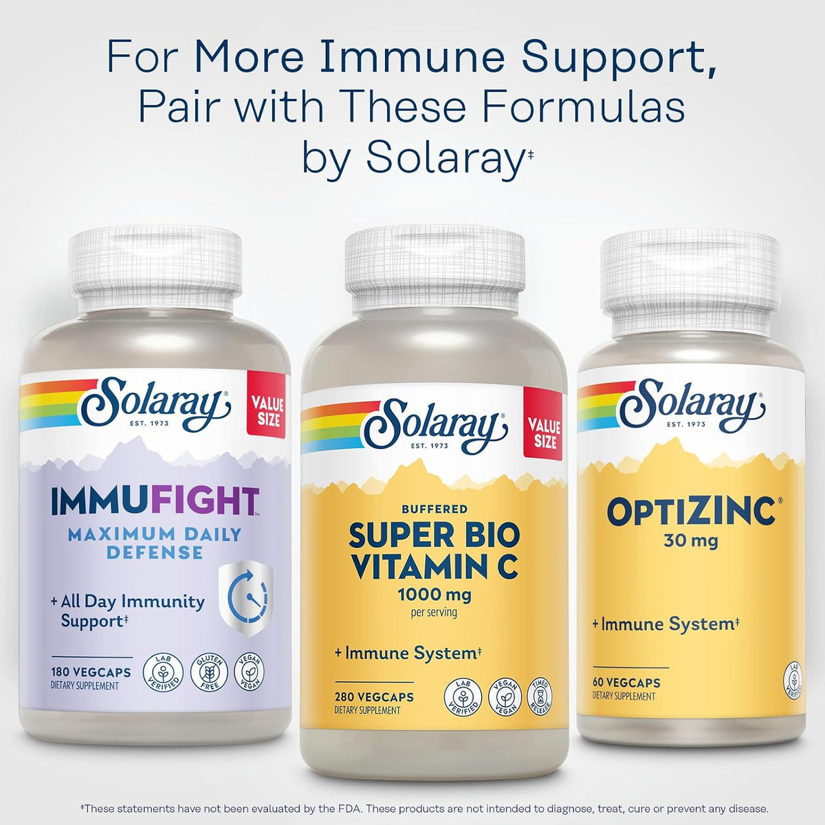 Solaray Super Bio Buffered Vitamin C 1000mg, Two-Stage Timed Release with Bioflavonoids, 360 VegCaps - görsel 6